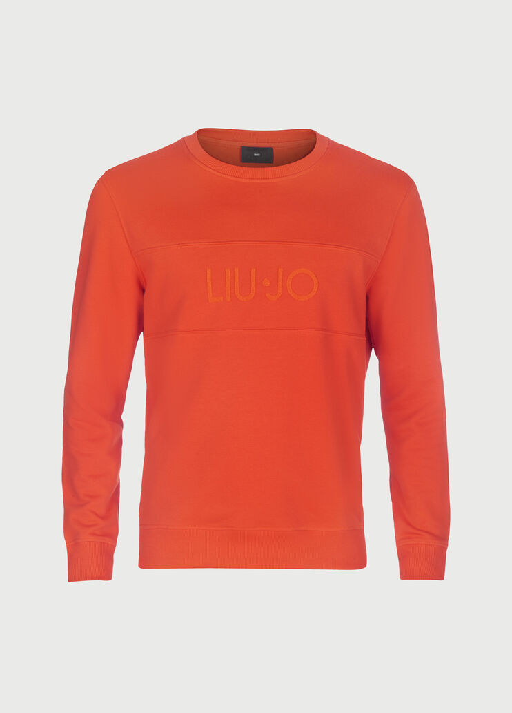 Sweatshirt with logo Orange Liu Jo - large image number 4 Sweatshirt with logo Orange Liu Jo - large image number 4