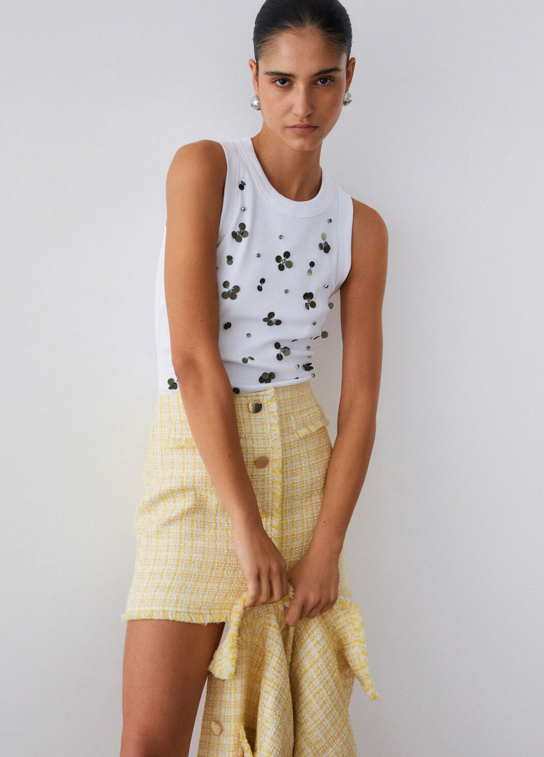 Top mit Applikationen Wei&szlig; Liu Jo - large image number 3