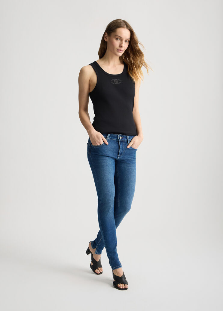 Bottom Up skinny jeans  dark denim Liu Jo - large image number 5 Bottom Up skinny jeans  dark denim Liu Jo - large image number 5
