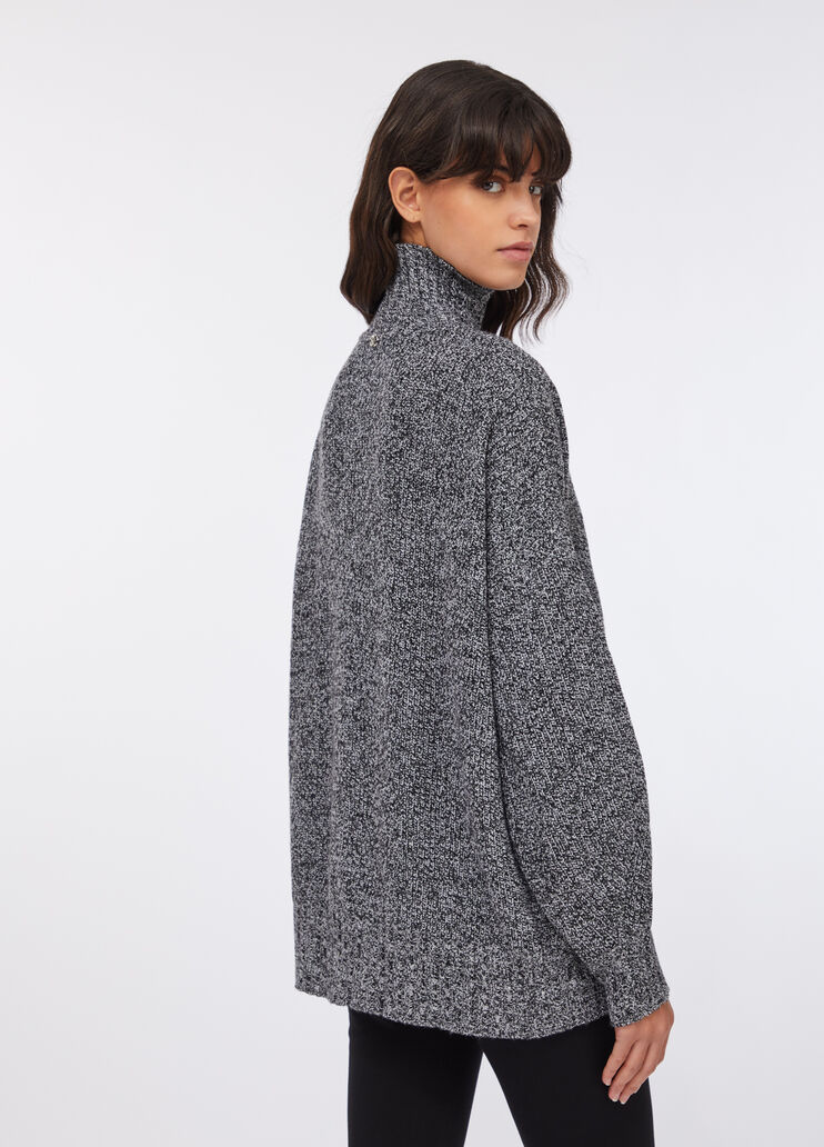 Jumper with maxi-ruffles black Liu Jo - large image number 1