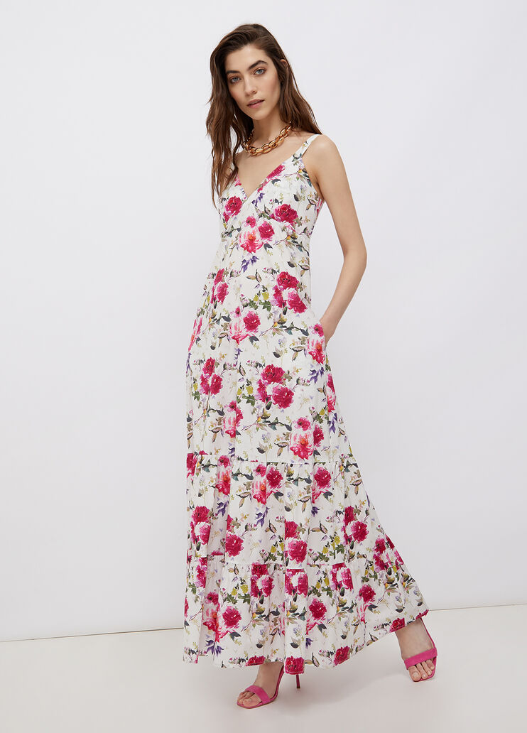 Robe longue à fleurs imprimé à fleurs Liu Jo - large image number 0
