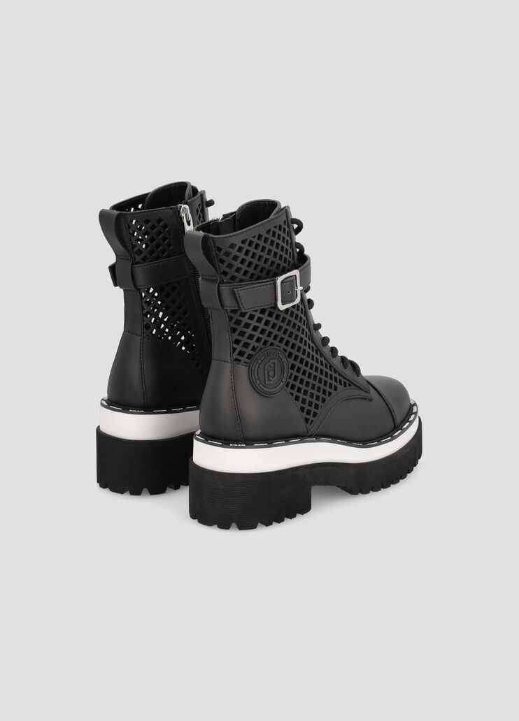 Biker boots with openwork black Liu Jo - large image number 2