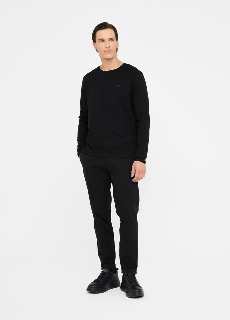 Long-sleeved T-shirt black Liu Jo - large image number 5 Long-sleeved T-shirt black Liu Jo - large image number 5