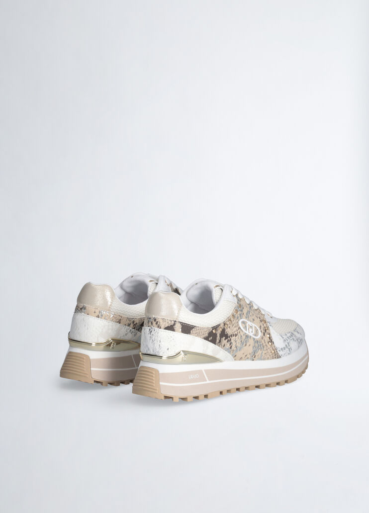 Python-print sneakers beige Liu Jo - large image number 3 Python-print sneakers beige Liu Jo - large image number 3