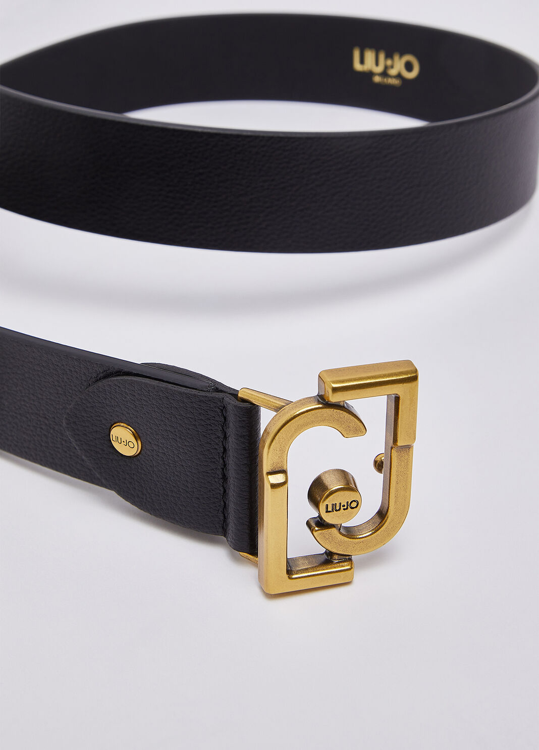 Belt with monogram logo black Liu Jo - large image number 3