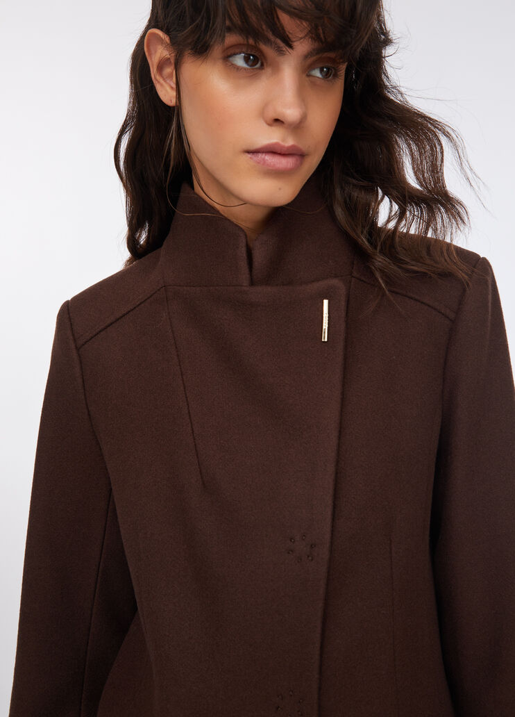 Double cloth coat chocolate Liu Jo - large image number 2  Double cloth coat chocolate Liu Jo - large image number 2
