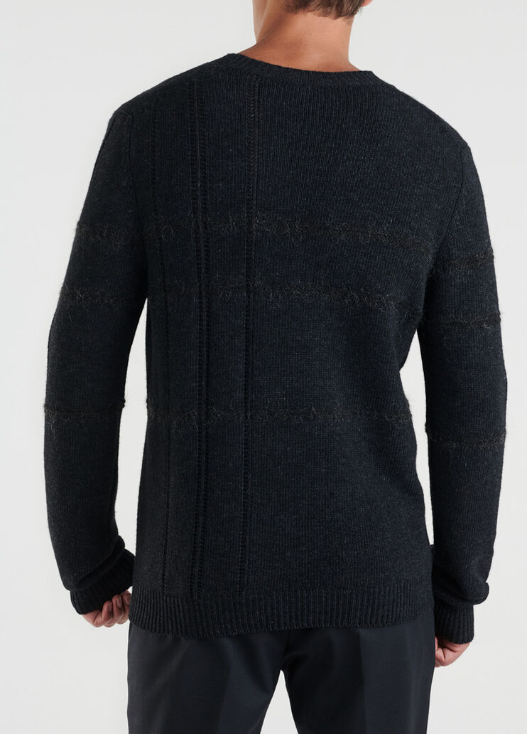 Jumper with inlay Dark Grey Liu Jo - large image number 1