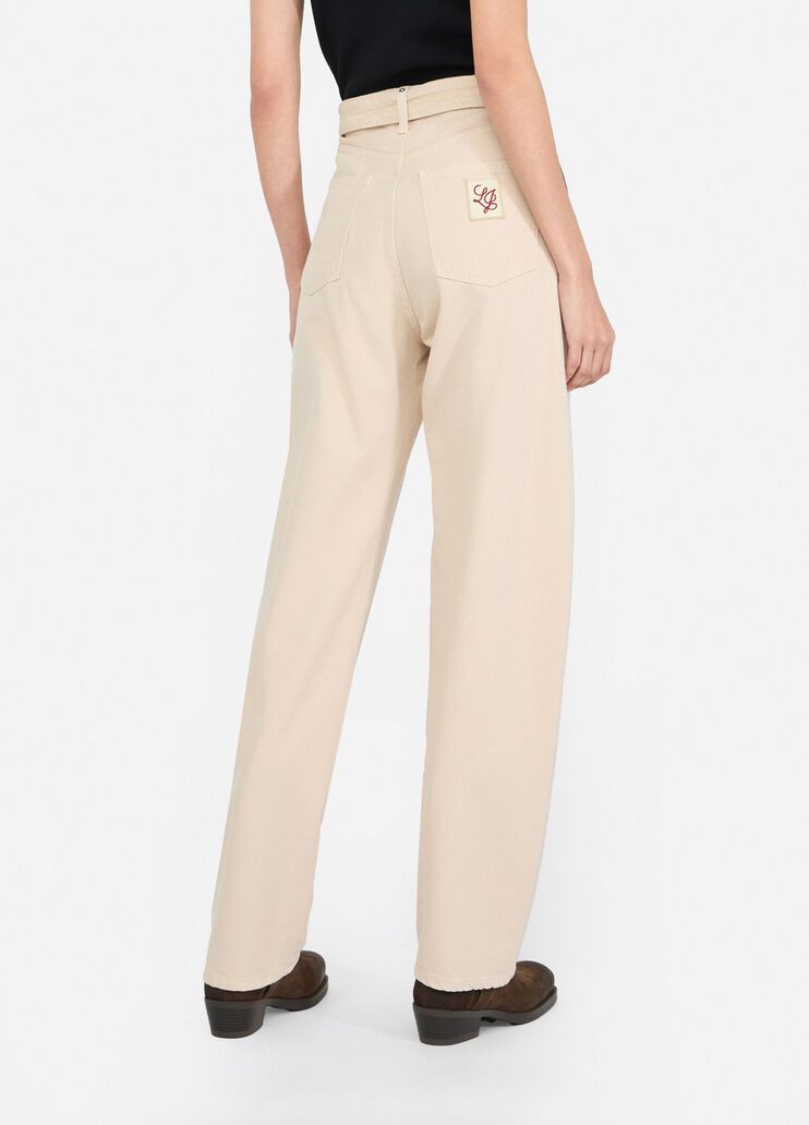 High-rise trousersrise light beige Liu Jo - large image number 1 High-rise trousersrise light beige Liu Jo - large image number 1