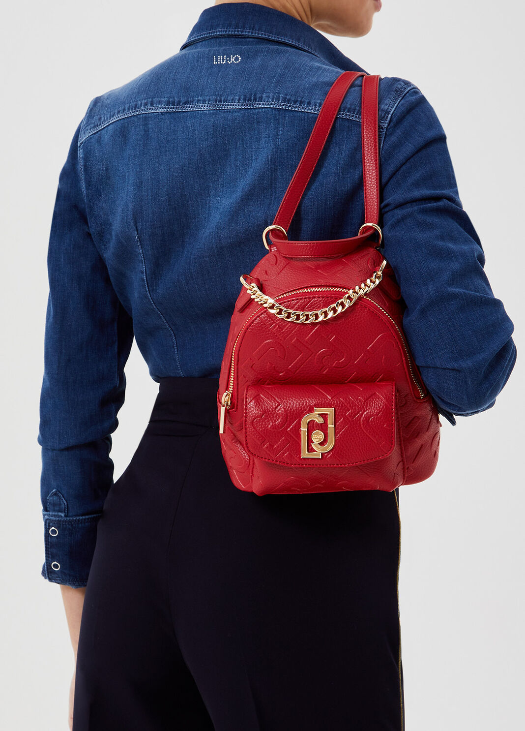 Экологичный рюкзачок с логотипом Красный Liu Jo - large image number 1