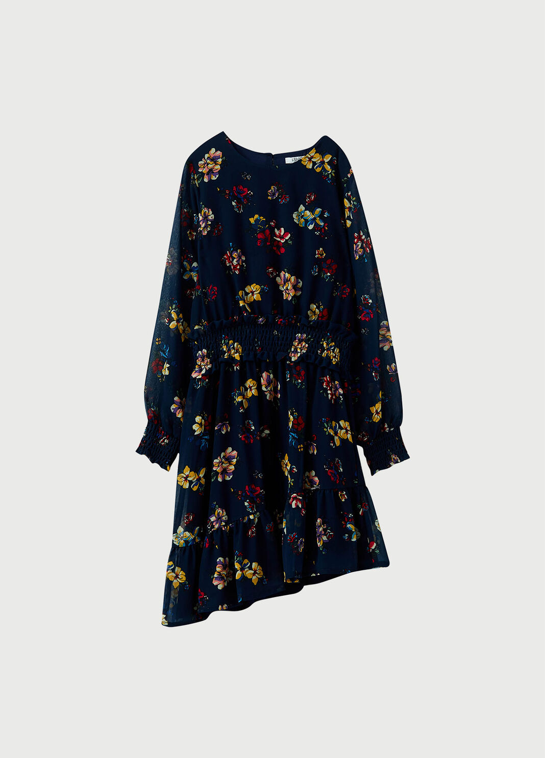 Asymmetrical floral dress  Dark blue floral Liu Jo - large image number 0