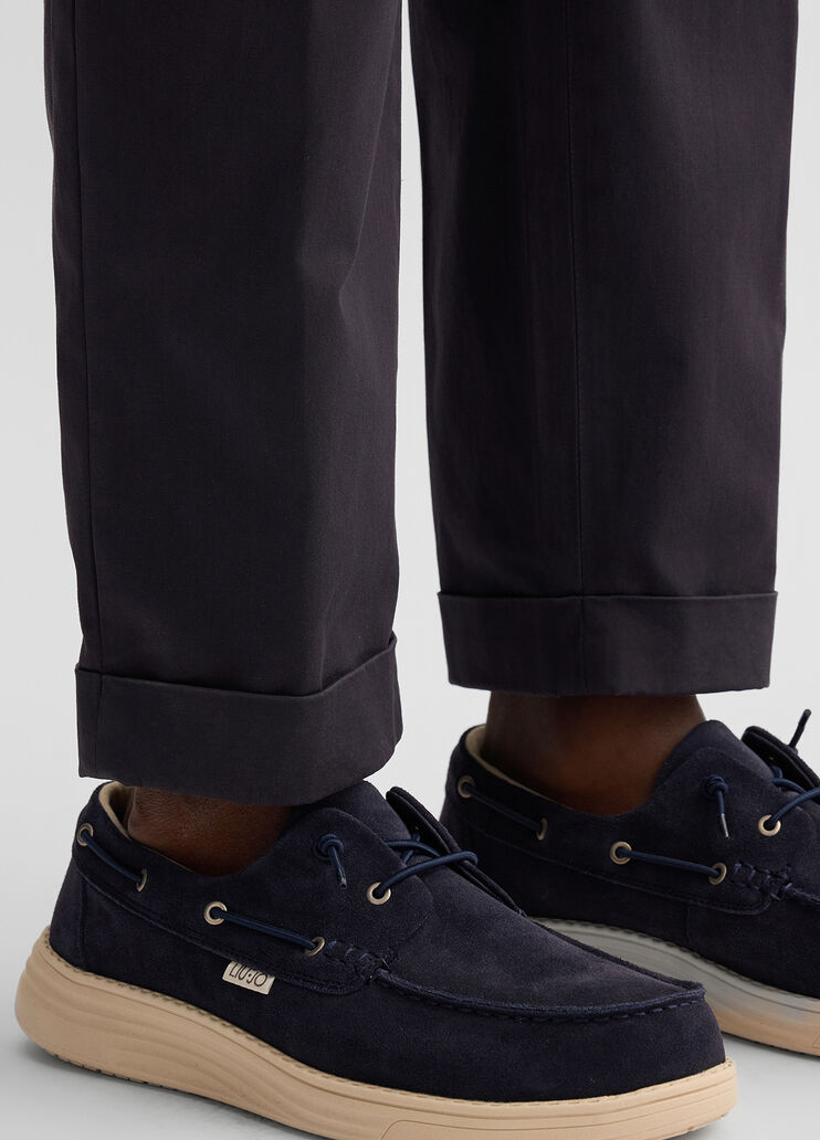 Men's trousers with darts dark blue Liu Jo - large image number 3 Men's trousers with darts dark blue Liu Jo - large image number 3