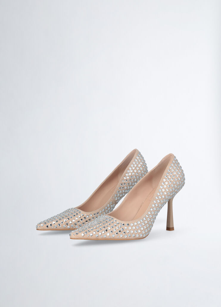 Nude court shoes with all-over rhinestones nude Liu Jo - large image number 2 Nude court shoes with all-over rhinestones nude Liu Jo - large image number 2