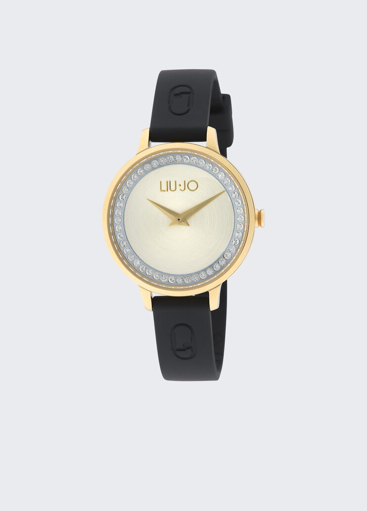Silicone watch with brill black Liu Jo - medium Silicone watch with brill black Liu Jo - medium