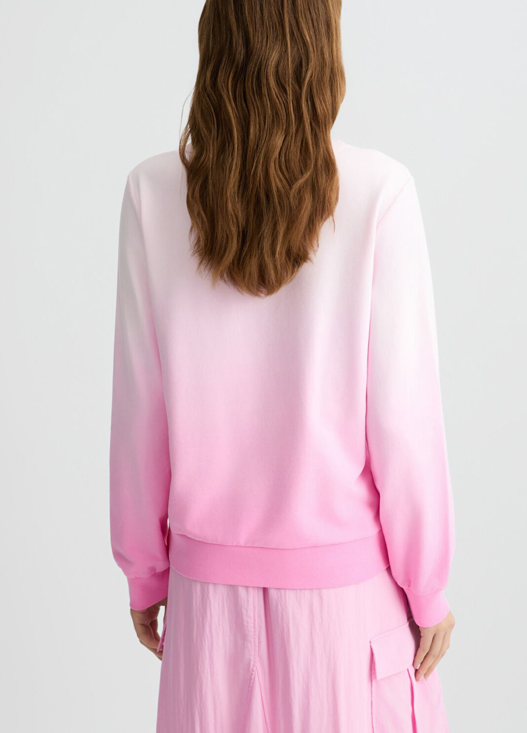 Sweatshirt with rhinestones pink Liu Jo - large image number 1