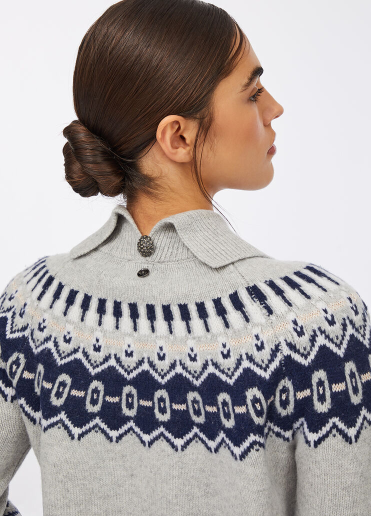 Pullover aus Wolle Grau Liu Jo - large image number 3