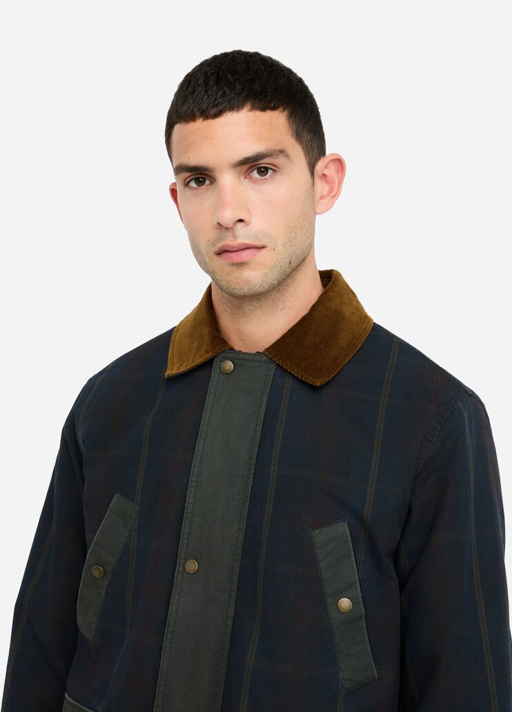 Chequered fabric jacket blue check Liu Jo - medium Chequered fabric jacket blue check Liu Jo - medium
