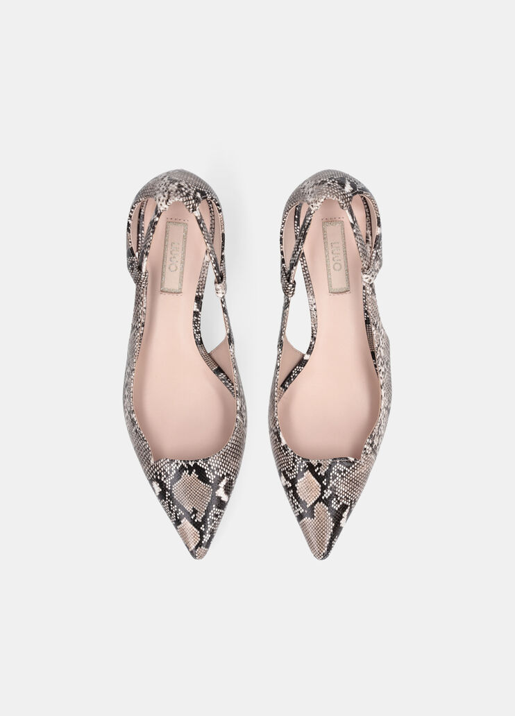 Snakeskin-effect court shoes with cut-out detailing rope Liu Jo - large image number 4 Snakeskin-effect court shoes with cut-out detailing rope Liu Jo - large image number 4