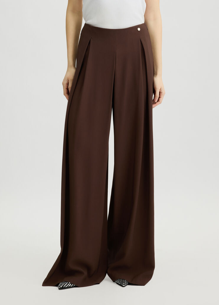 Smart twill trousers dark brown Liu Jo - medium Smart twill trousers dark brown Liu Jo - medium