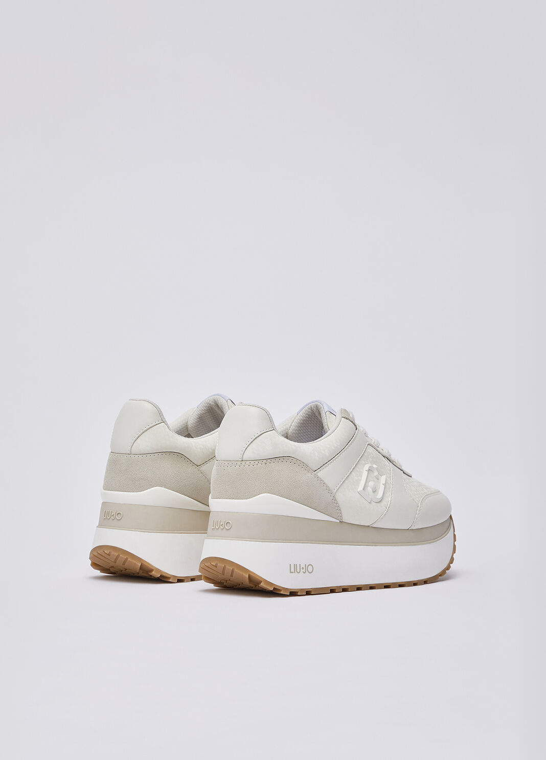 Sneakers super platform effet python blanc lait Liu Jo - large image number 2