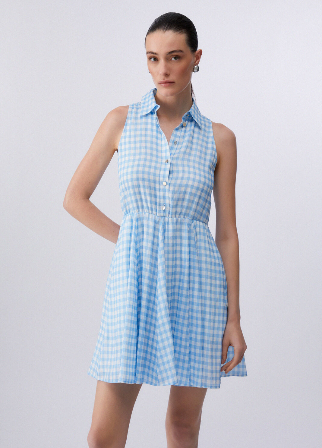 Short vichy dress gingham Liu Jo - large image number 0