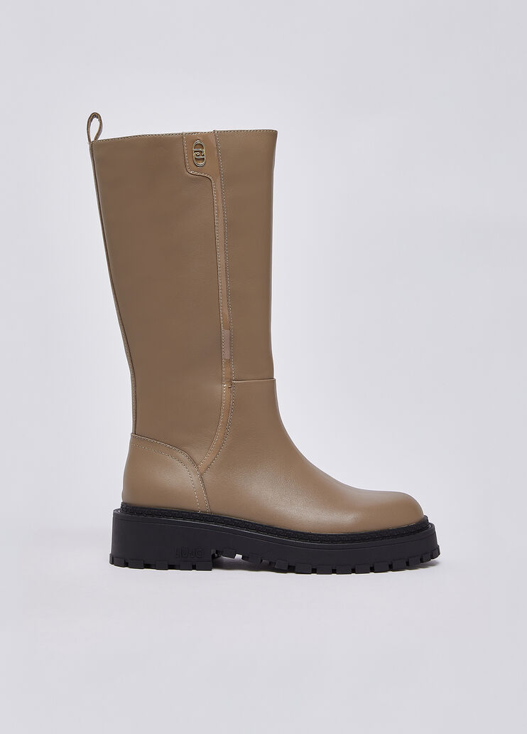 Hohe Stiefel aus Leder Havanna Liu Jo - medium