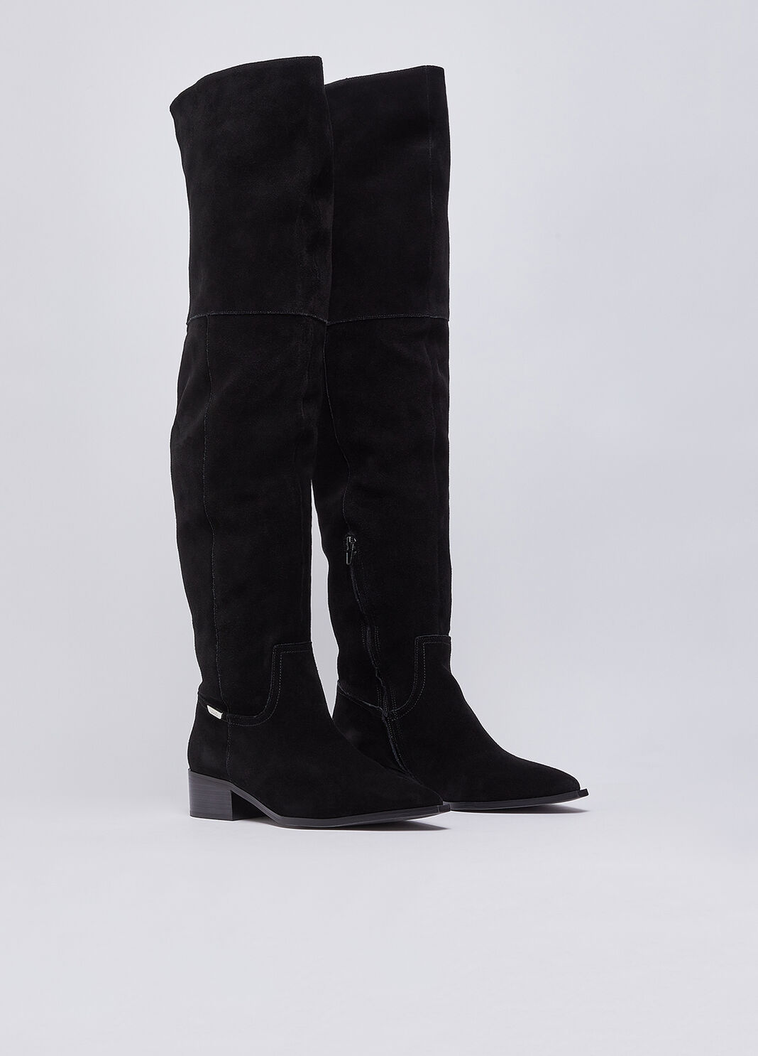 Bottes cuissardes en daim noir Liu Jo - large image number 2