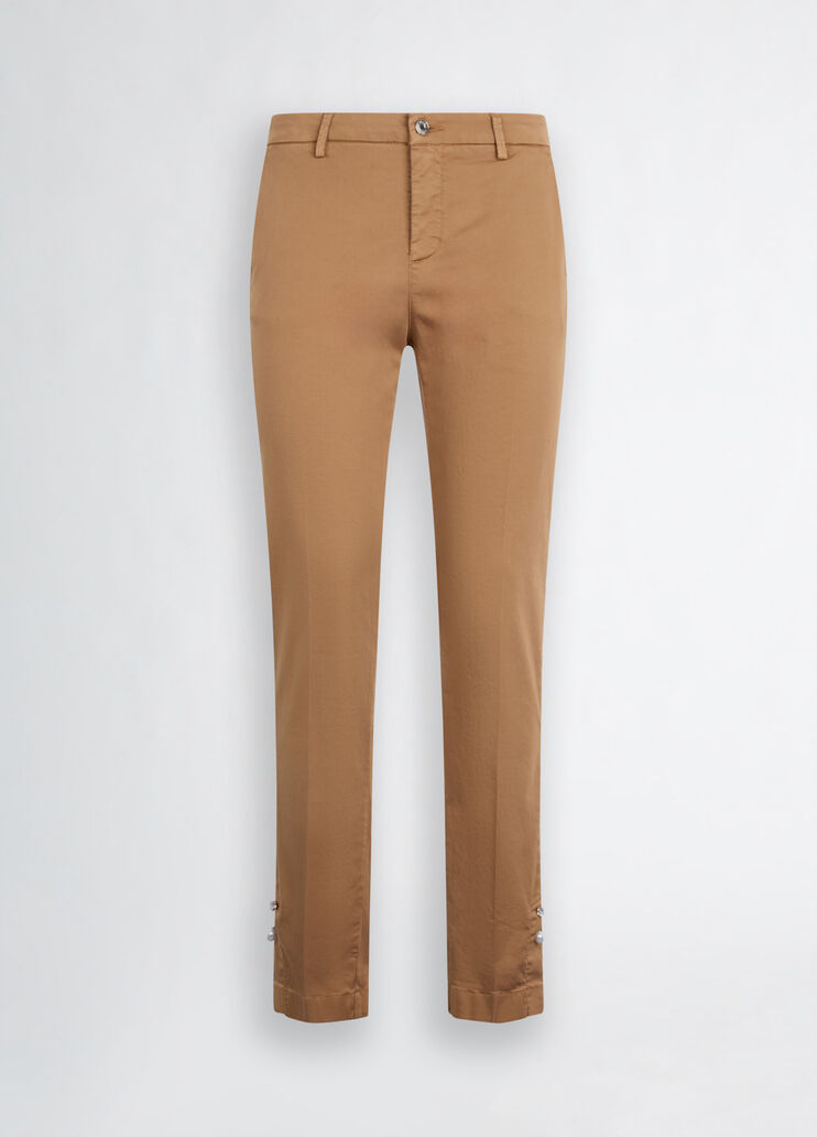 Beige chinos beige Liu Jo - large image number 6 Beige chinos beige Liu Jo - large image number 6