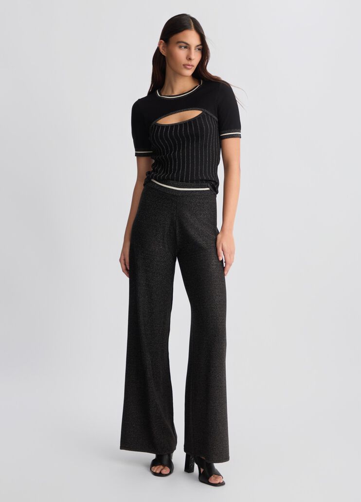 Long black trousers black and white Liu Jo - large image number 5 Long black trousers black and white Liu Jo - large image number 5