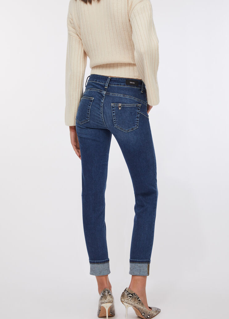 Skinny jeans with turn-ups blue denim Liu Jo - large image number 1