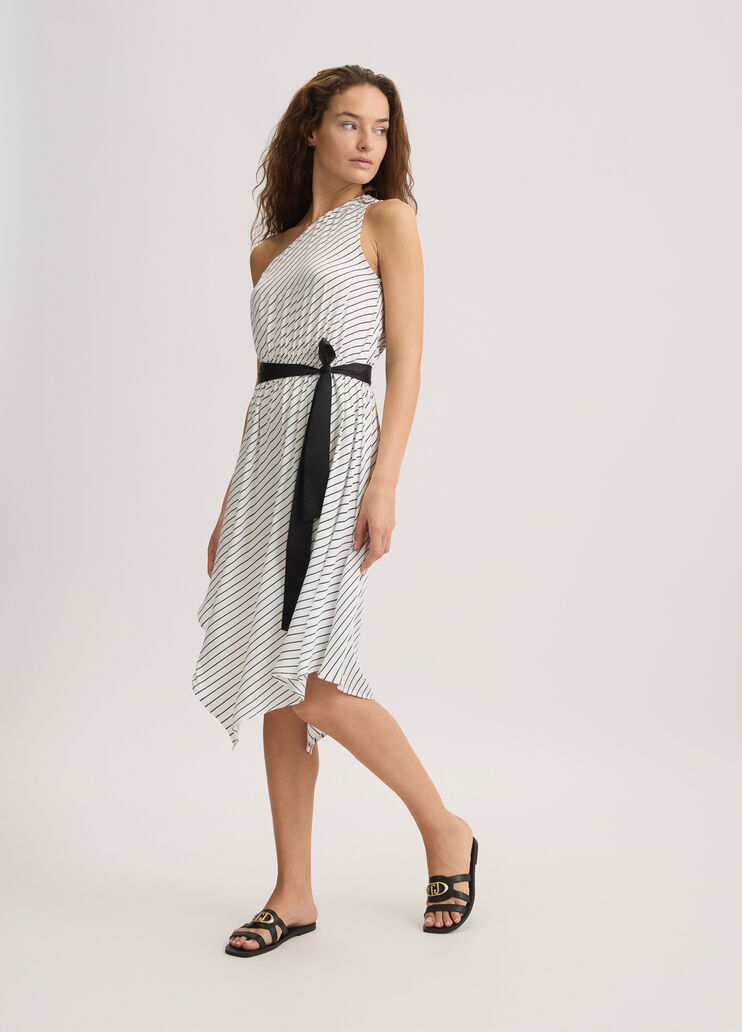 Striped dress white Liu Jo - large image number 3 Striped dress white Liu Jo - large image number 3