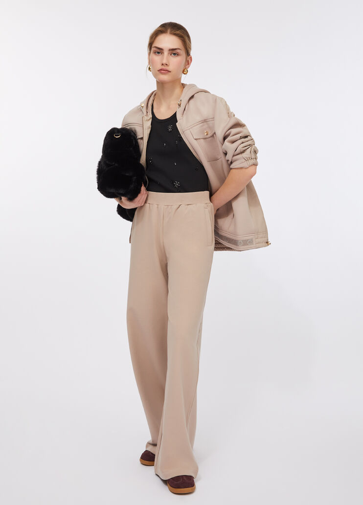 Scuba and nylon jacket champagne Liu Jo - large image number 5