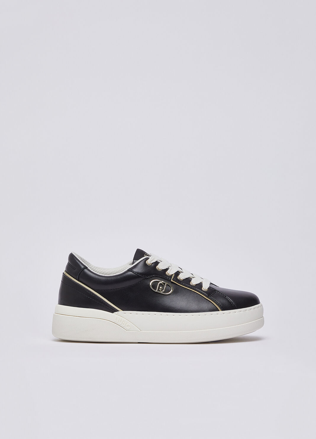 Sneakers in leather black Liu Jo - large image number 0