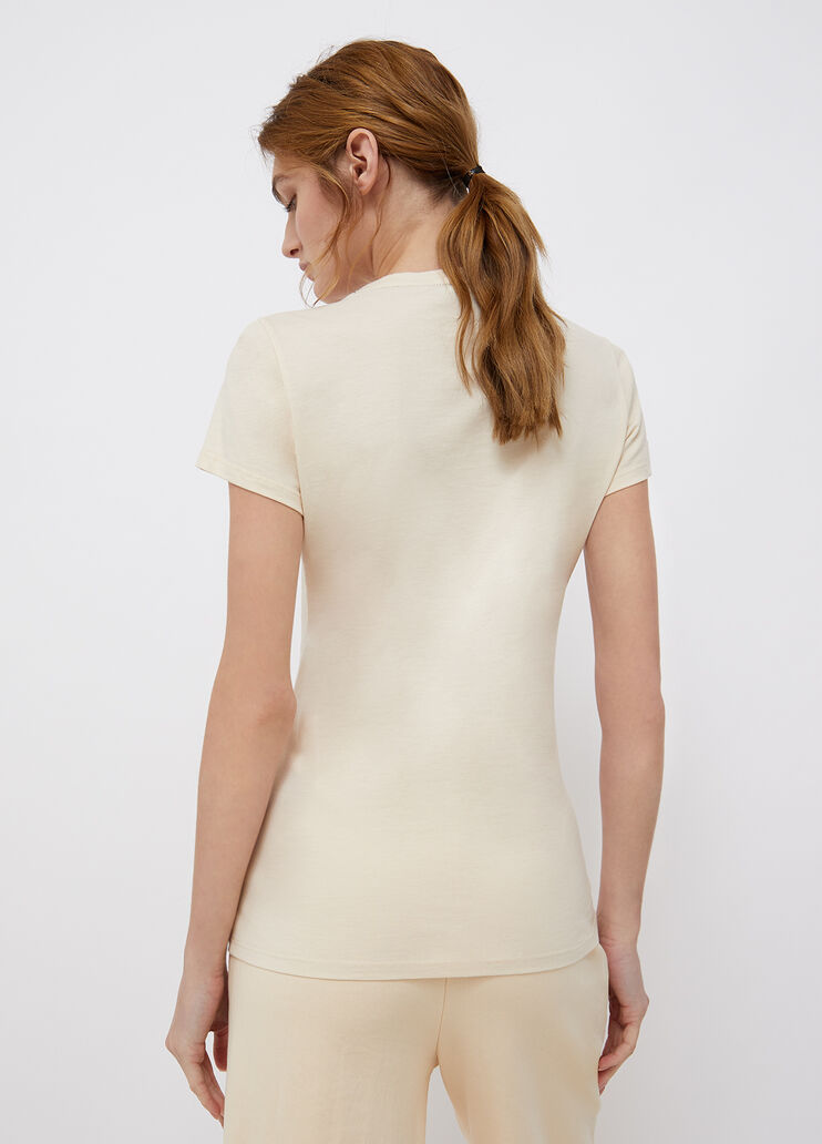 T-shirt with print light yellow/details Liu Jo - large image number 1 T-shirt with print light yellow/details Liu Jo - large image number 1