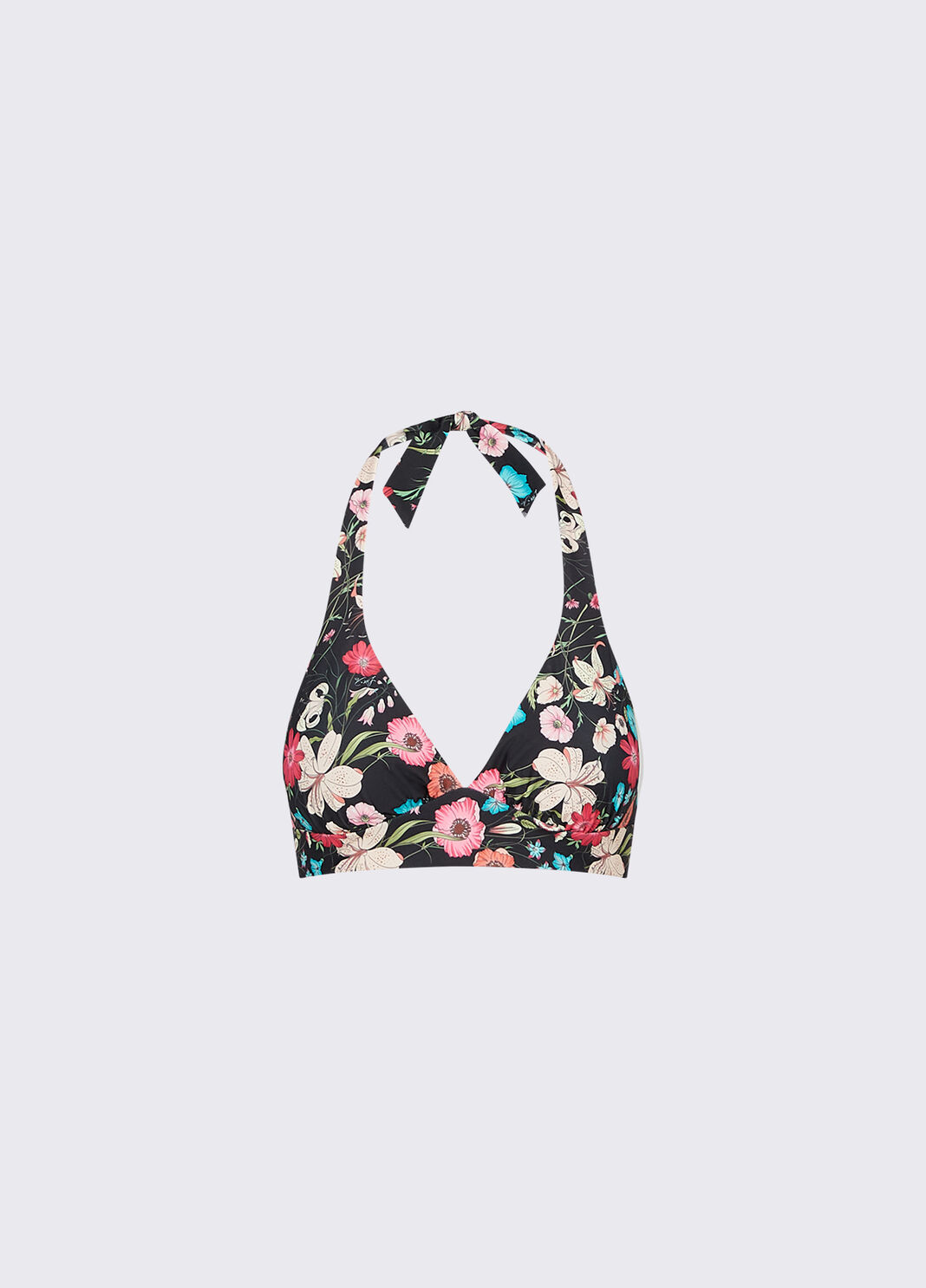Blumen-Bikini-Top Schwarz gebl&uuml;mt Liu Jo - large image number 6