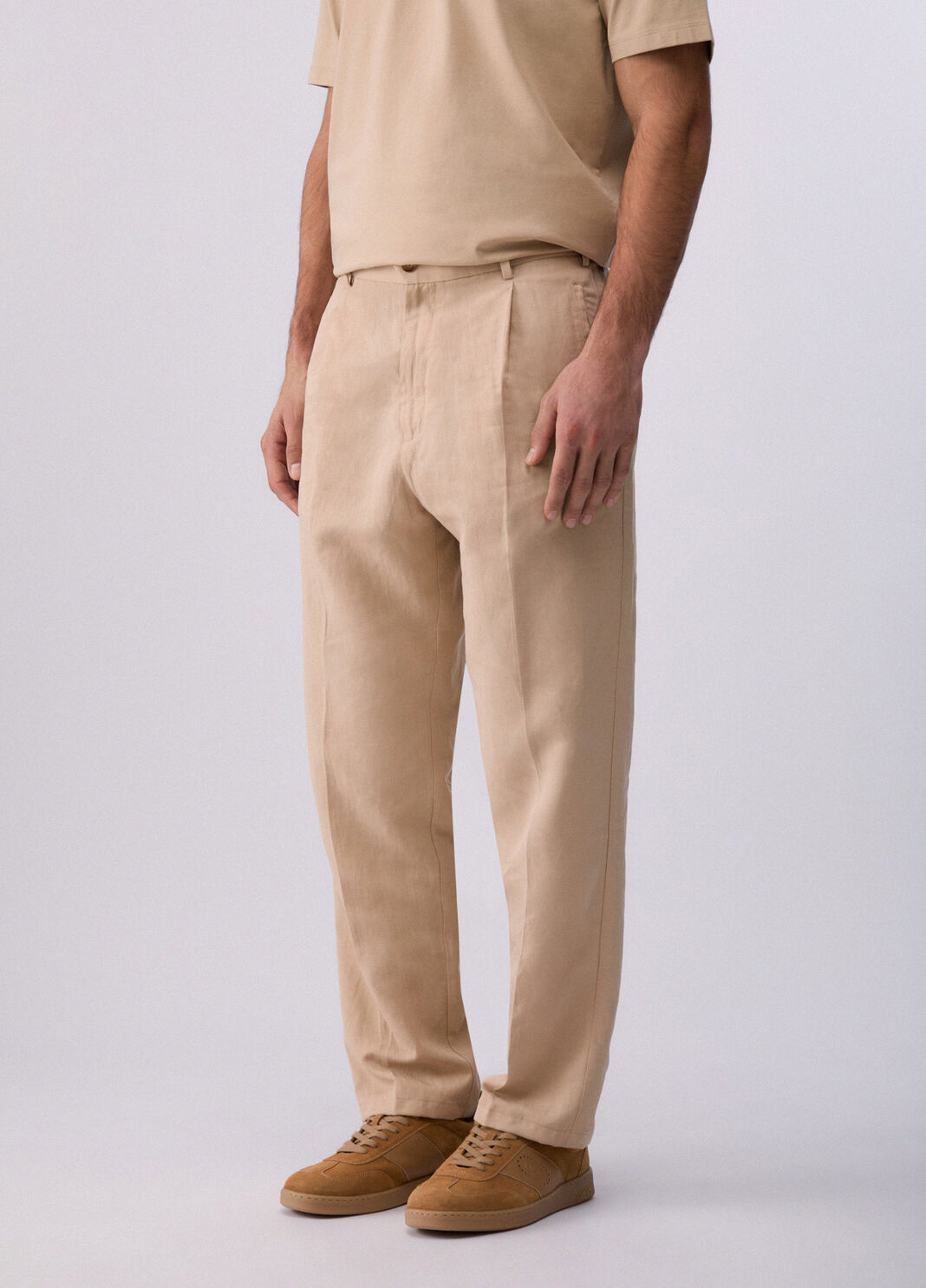 Chinohose aus Leinengemisch Beige Liu Jo - large image number 0