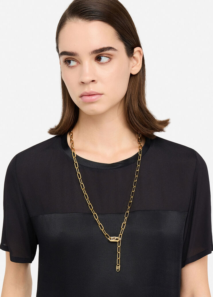 Blusa de raso negro Liu Jo - large image number 2