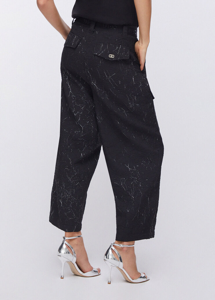 Hose in Wrinkle-Optik schwarz Liu Jo - large image number 1