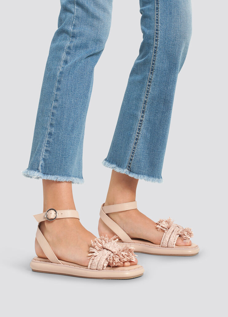 Sandals with raffia strap antique pink Liu Jo - large image number 3