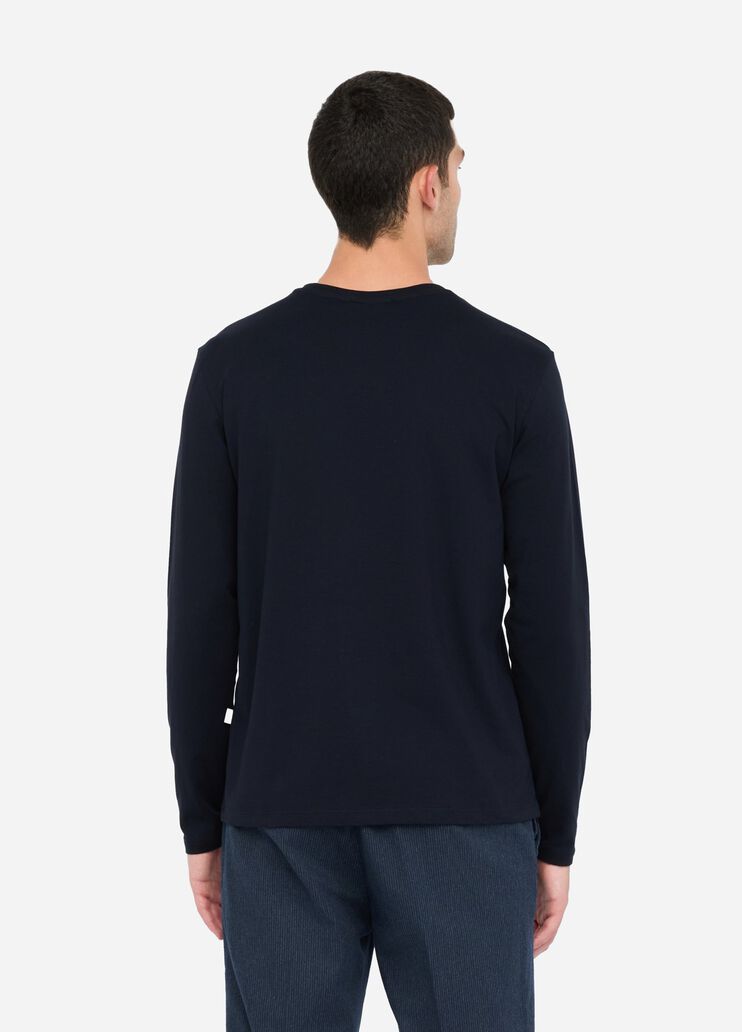 T-shirt à manches longues bleu foncé Liu Jo - large image number 1 T-shirt à manches longues bleu foncé Liu Jo - large image number 1