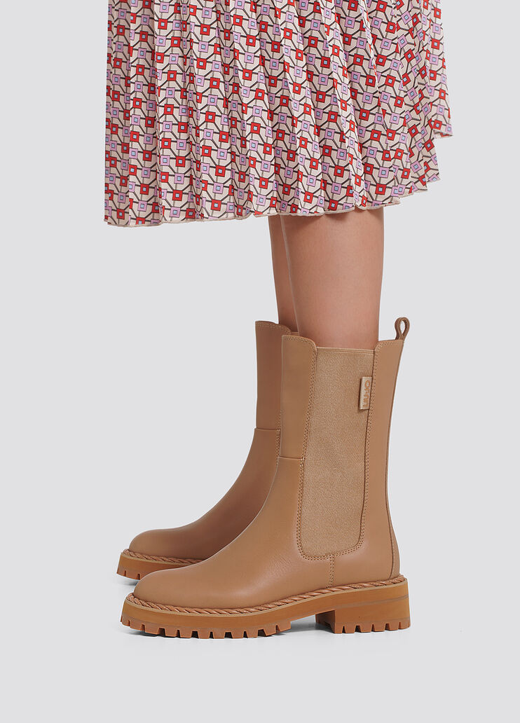 Leder-Stiefelette Camel Liu Jo - large image number 3 Leder-Stiefelette Camel Liu Jo - large image number 3