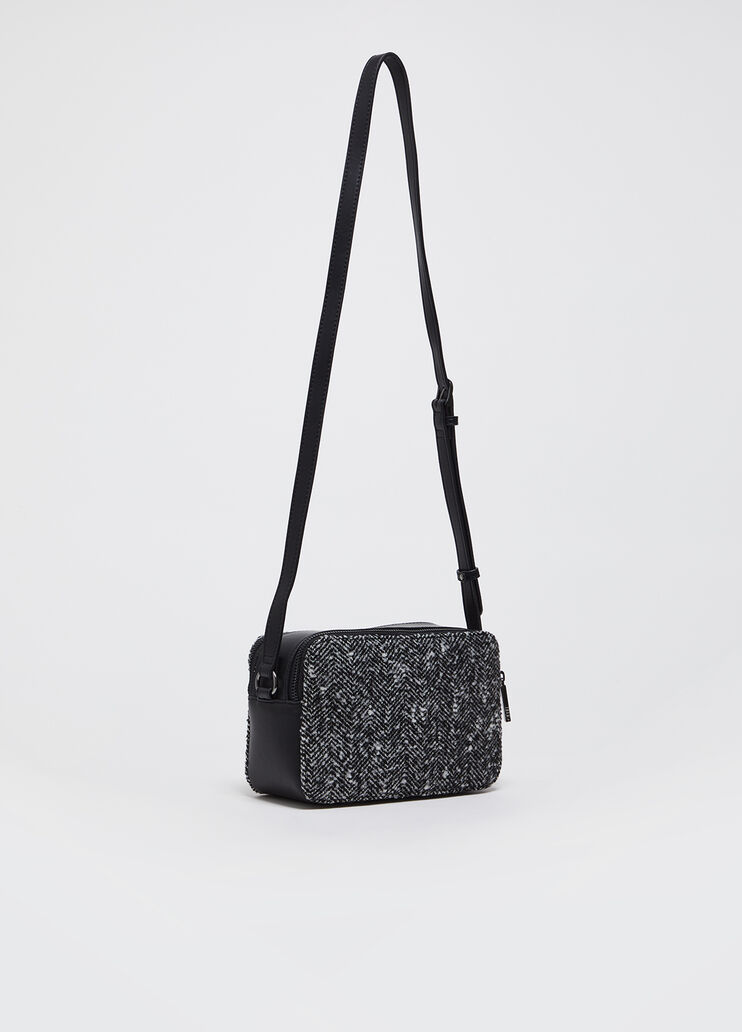 Sac à bandoulière format moyen à chevrons noir Liu Jo - large image number 2 Sac à bandoulière format moyen à chevrons noir Liu Jo - large image number 2