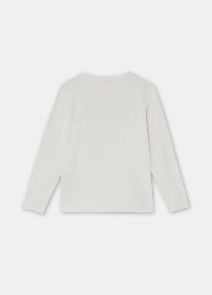 T-shirt in cotone con logo bianco Liu Jo - large image number 3