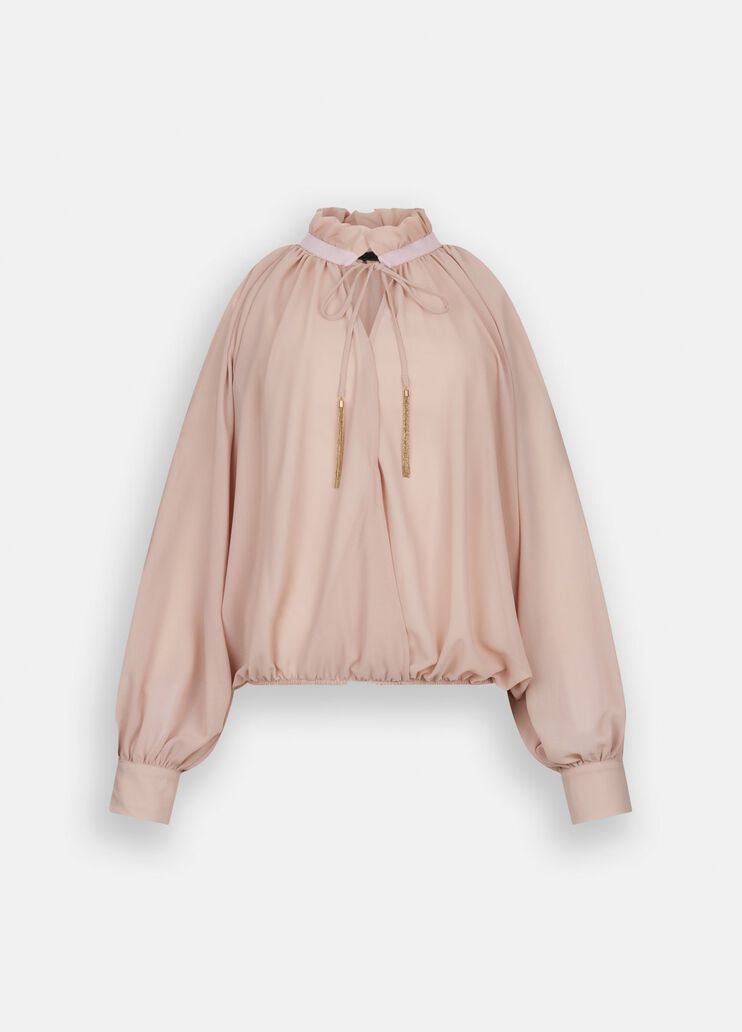 Блузка из жоржета светло-розовый Liu Jo - large image number 6