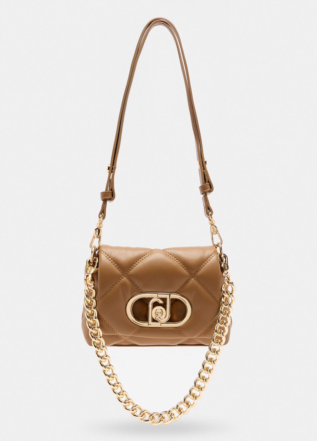 Маленькая сумка LaPuffy с эффектом матлассе коричневый Liu Jo - large image number 1