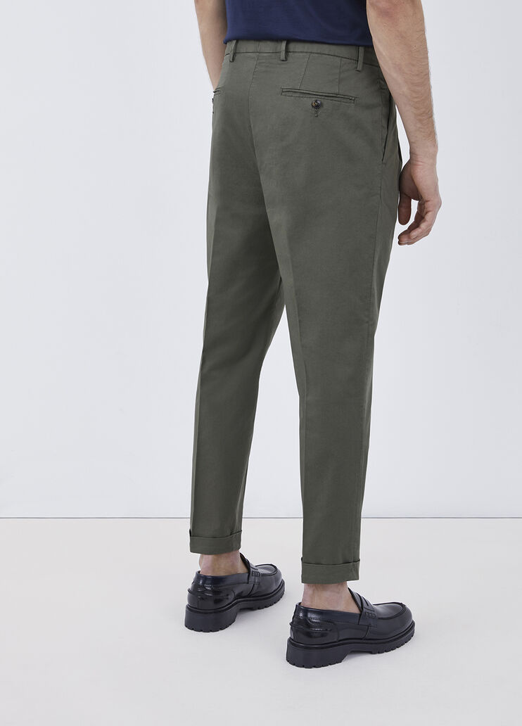 Chinohose im Regular-Slim-Fit militärgrün Liu Jo - large image number 1 Chinohose im Regular-Slim-Fit militärgrün Liu Jo - large image number 1