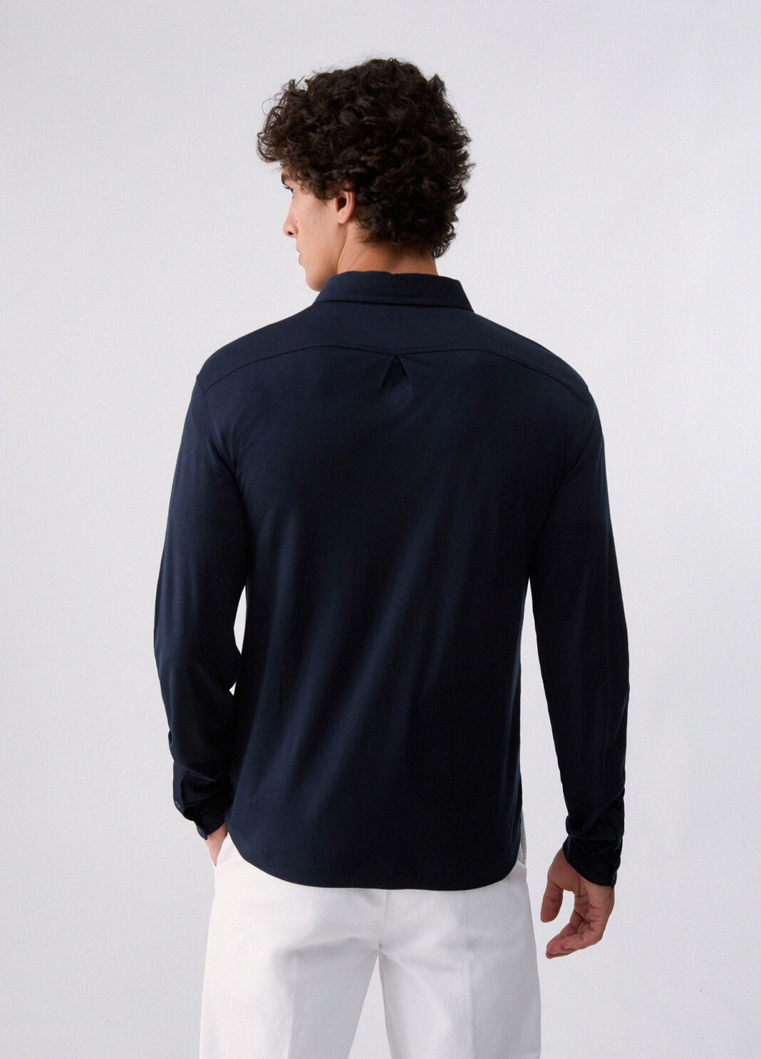Poloshirt aus tencel Dunkelblau Liu Jo - large image number 1