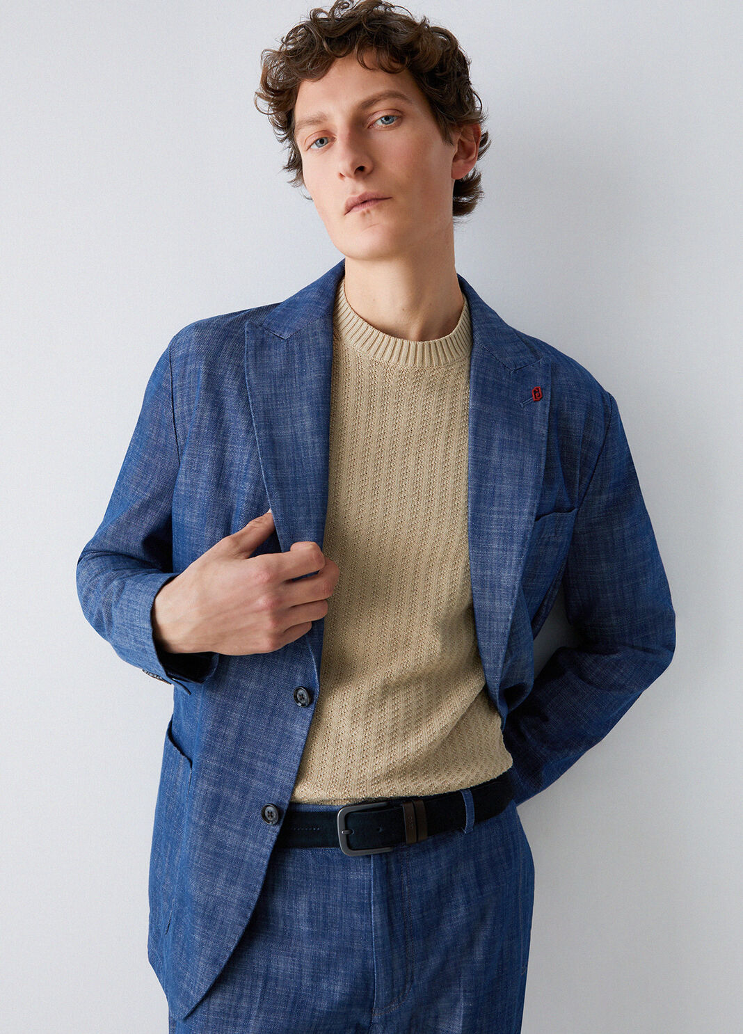 Giacca in denim chambray blu Liu Jo - large image number 3