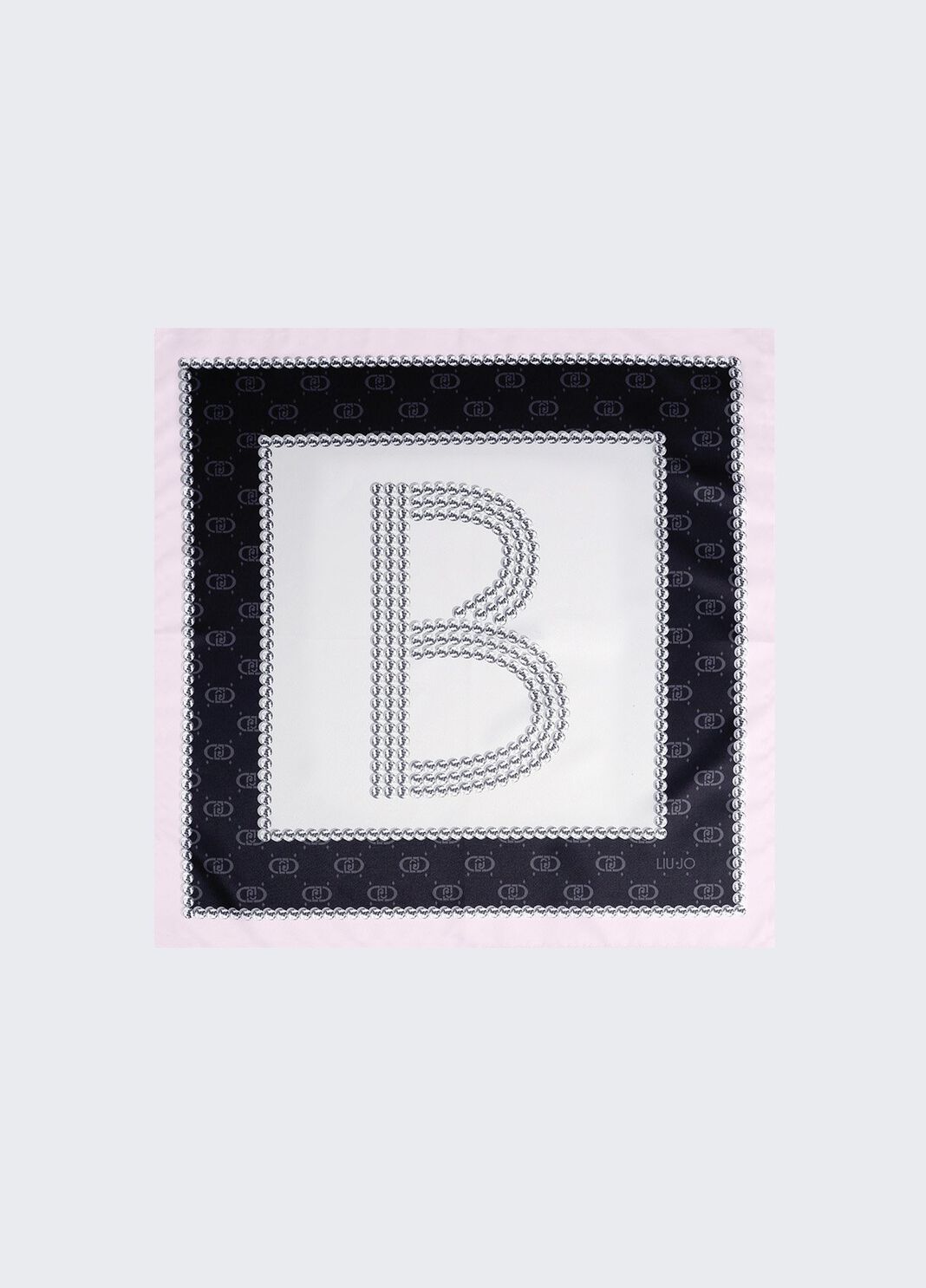 Foulard &agrave; motif lettre B noir Liu Jo - large image number 0