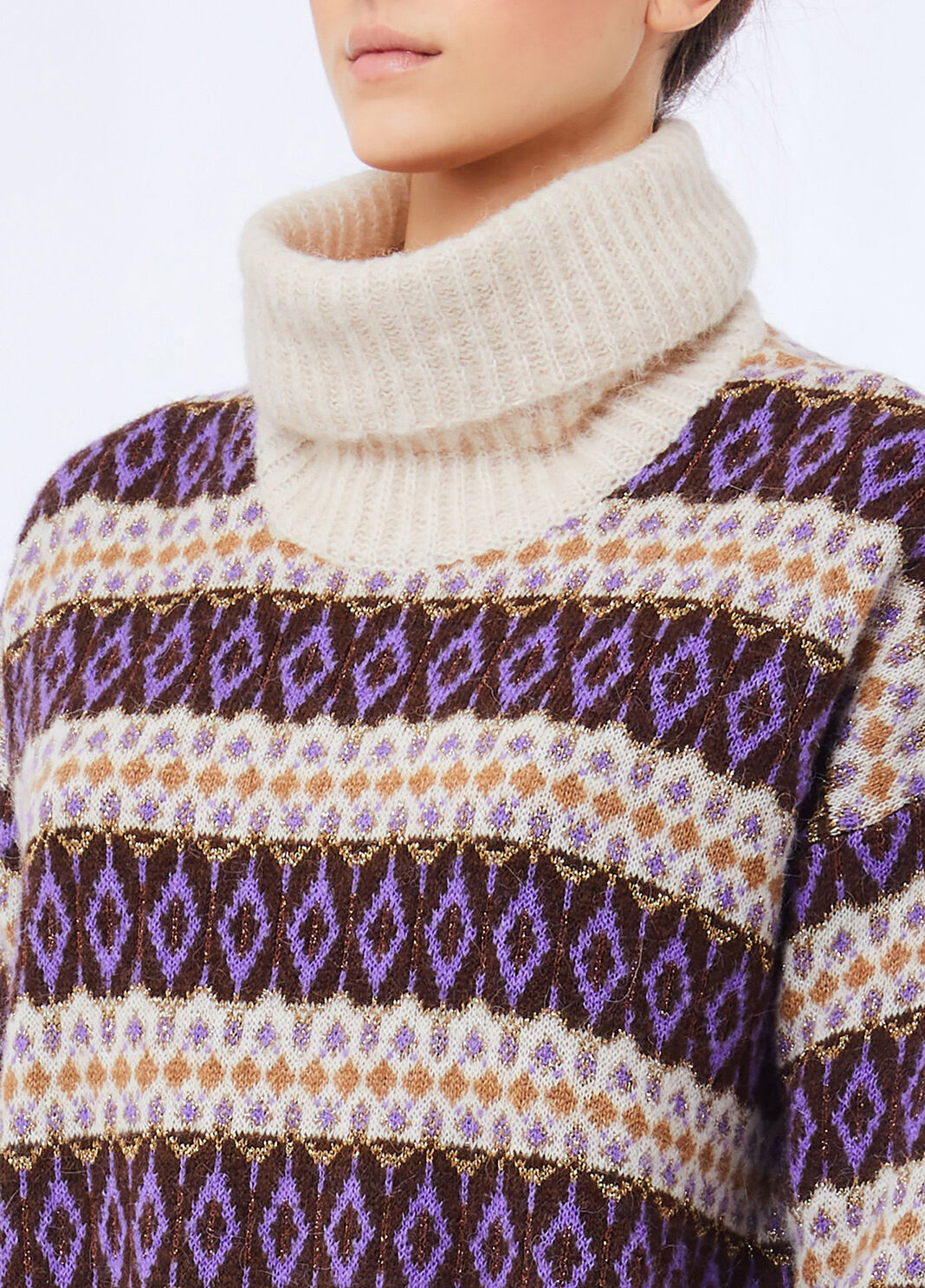 Dolcevita jacquard viola Liu Jo - large image number 2