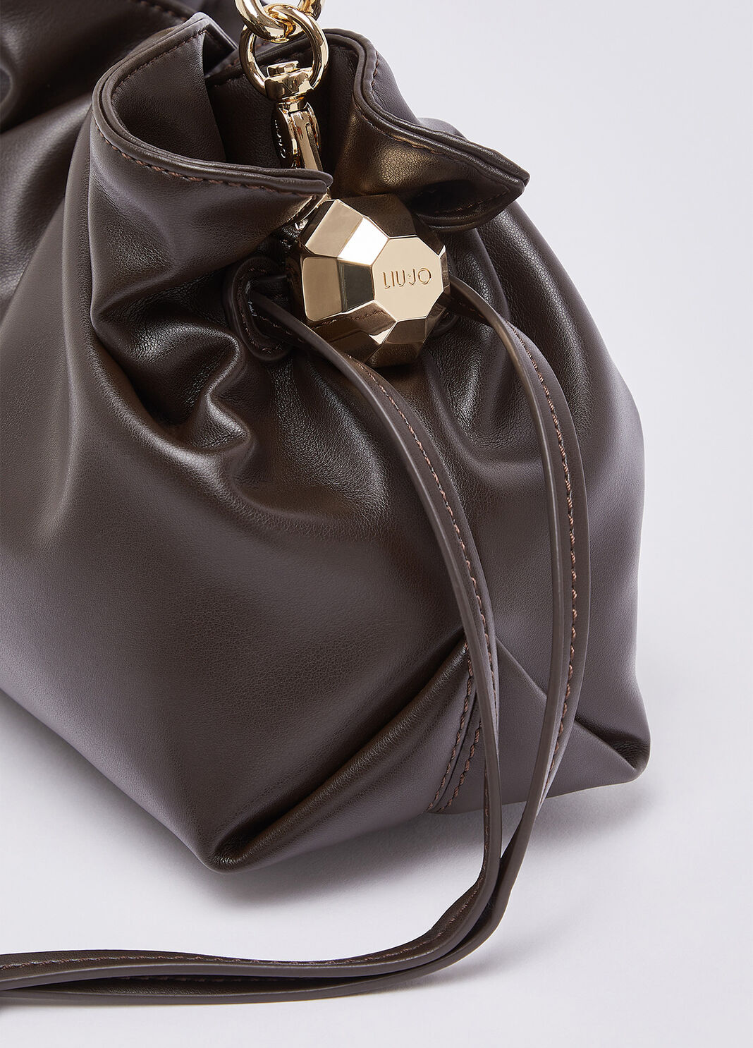 Borsa a spalla Riccy piccola marrone scuro Liu Jo - large image number 5